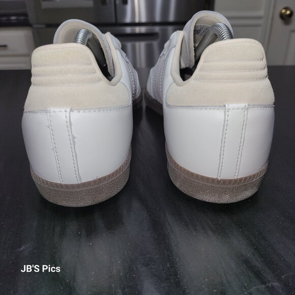 Adidas Samba Men’s Size 10 Originals OG White Grey Cream Gum Sneakers IH4880 - Picture 8 of 16